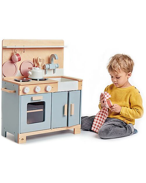 Tender Leaf Wooden Kitchen with Accessories - For Little Chefs - From 3 Years Toy Kitchens