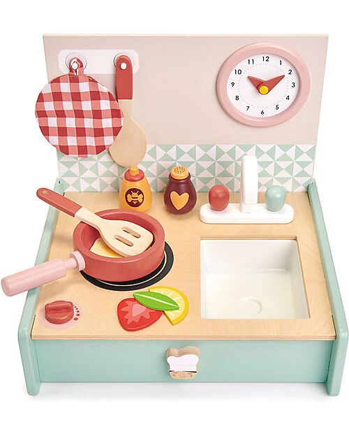 Tender Leaf Wooden Kitchen - With Accessories - From 3 Years Toy Kitchens