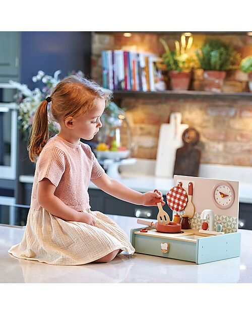 Tender Leaf Wooden Kitchen - With Accessories - From 3 Years Toy Kitchens