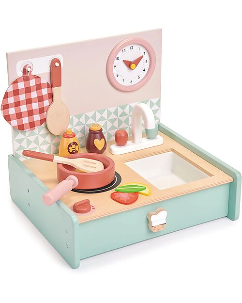 Tender Leaf Wooden Kitchen - With Accessories - From 3 Years Toy Kitchens