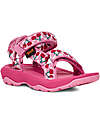 Teva Velcro Sandals - Hurrican XLT 2 Toddler - Cherries Rosebloom/Bright White- Made with Repreve - Recycled Plastic! Sandals