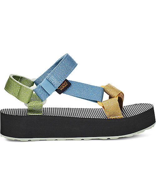 Teva Velcro Sandals - Midform Universal Metallic - Blue Metallic - 3cm Wedge - with Repreve - Reclycled Plastic! Sandals