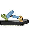 Teva Velcro Sandals - Midform Universal Metallic - Blue Metallic - 3cm Wedge - with Repreve - Reclycled Plastic! Sandals