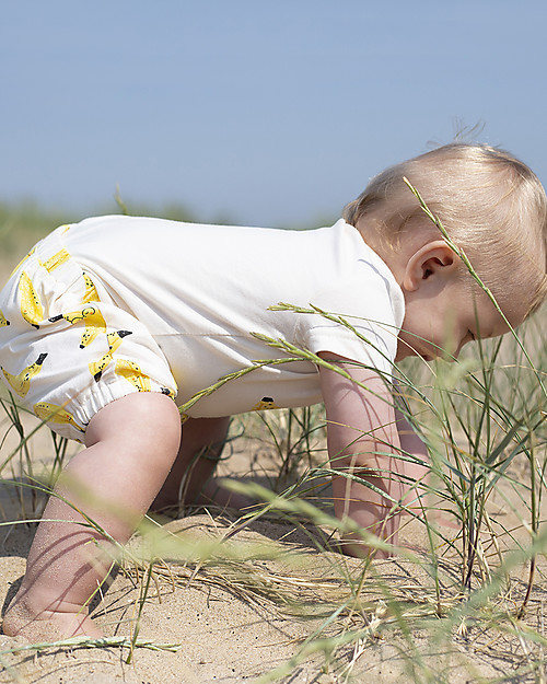 The Bonnie Mob Bodysuit Pasadena - Go Bananas - Elasticated Organic cotton Short Sleeves Bodies