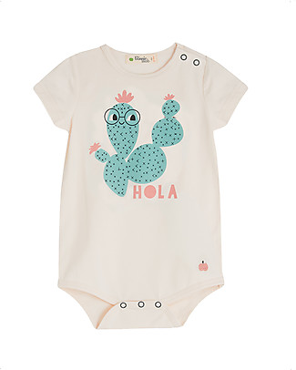 The Bonnie Mob Bodysuit Pasadena - Hola - Elasticated Organic cotton Short Sleeves Bodies
