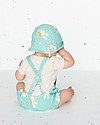 The Bonnie Mob Bowen Reversible Sun Hat, Aqua Bunny - Organic Cotton Sunhats
