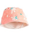The Bonnie Mob Bowen Reversible Sun Hat, Neon Bunny - Organic Cotton Sunhats