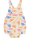 The Bonnie Mob Bubble Romper Laze - Sunshine - Elasticated Organic Cotton Short Rompers