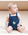 The Bonnie Mob Honolulu Stretch Denim Romper, Blue - 100% cotton Short Rompers