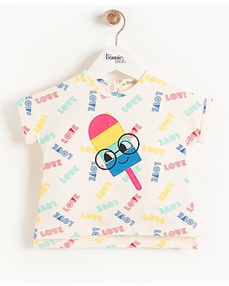 The Bonnie Mob Motif T-Shirt Isle de Re - Ice Lolly (2-5 years) - Organic cotton T-Shirts And Vests