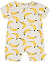 The Bonnie Mob Shorty Playsuit Lagoon - Banana - Elasticated Organic cotton Short Rompers
