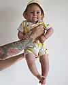 The Bonnie Mob Shorty Playsuit Lagoon - Banana - Elasticated Organic cotton Short Rompers