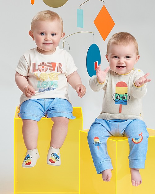 The Bonnie Mob Soft Sole Shoe Limited Edition - Ice Lolly Milk Soft Sole Shoes