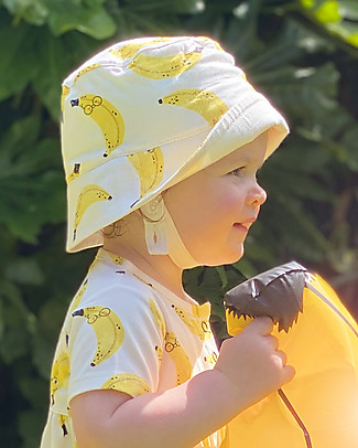 The Bonnie Mob Sunhat Paradise - Banana - Elasticated Organic Cotton Sunhats