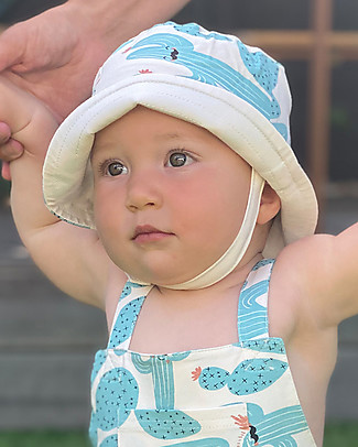 The Bonnie Mob Sunhat Paradise - Cactus - Elasticated Organic Cotton Sunhats