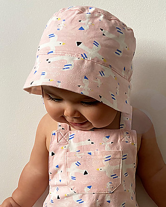 The Bonnie Mob Sunhat Paradise - Free Bird - Elasticated Organic Cotton Sunhats