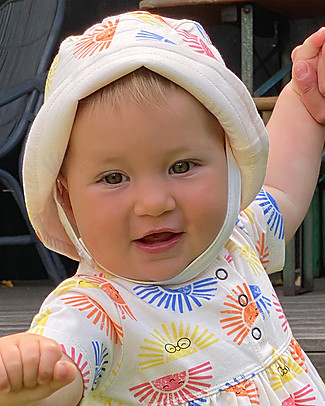 The Bonnie Mob Sunhat Paradise - Sunshine - Elasticated Organic Cotton Sunhats