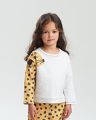 The Bonnie Mob Sweatshirt Mustique - Mustard Leopard (2-3 years) - 100% organic cotton Sweatshirts