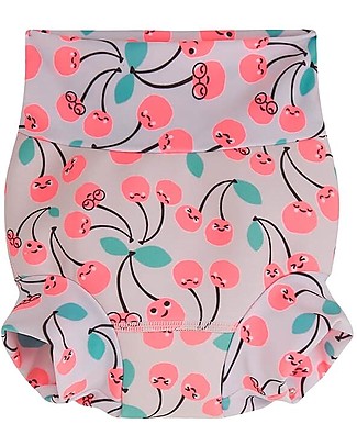 The Bonnie Mob Swim Knickers Soak - Cherries - Recycled Fabric Swim Diaper