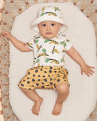 The Bonnie Mob T-Shirt Barbados - Mustard Leopard (9-24 months) - Organic cotton T-Shirts And Vests