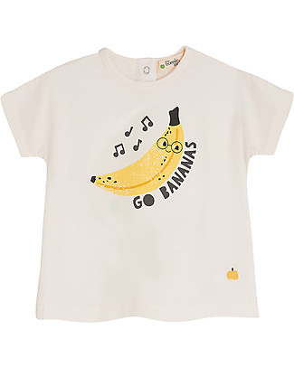 The Bonnie Mob T-shirt Kid Percy - Go Bananas - Elasticated Organic Cotton T-Shirts And Vests