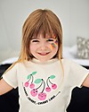 The Bonnie Mob T-shirt Kid Plaza - Cherries - Elasticated Organic Cotton T-shirts