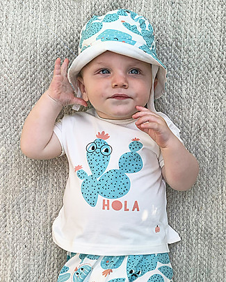 The Bonnie Mob T-shirt Percy -Hola - Elasticated Organic Cotton T-Shirts And Vests
