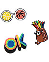 The Bonnie Mob Xander Iron on Badge - Three Patches: OK, Pineapple, Sunnies Sets And Co-Ords