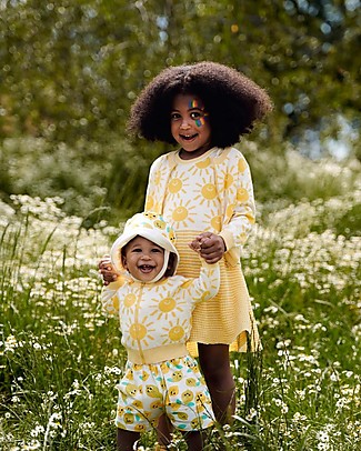 The Bonnie Mob Zipped Cardigan Grand - Yellow - 100% Organic Cotton Cardigans