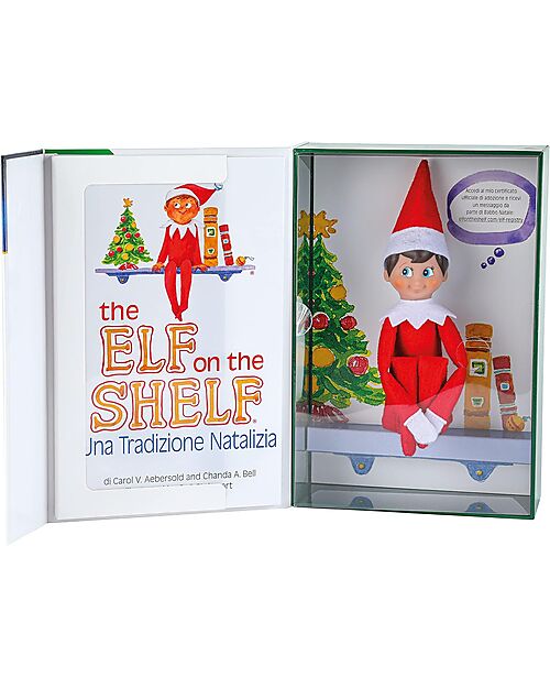 The Elf on The Shelf Elf Kit - With Book, Certificate of Adoption and Memories Box Puppets