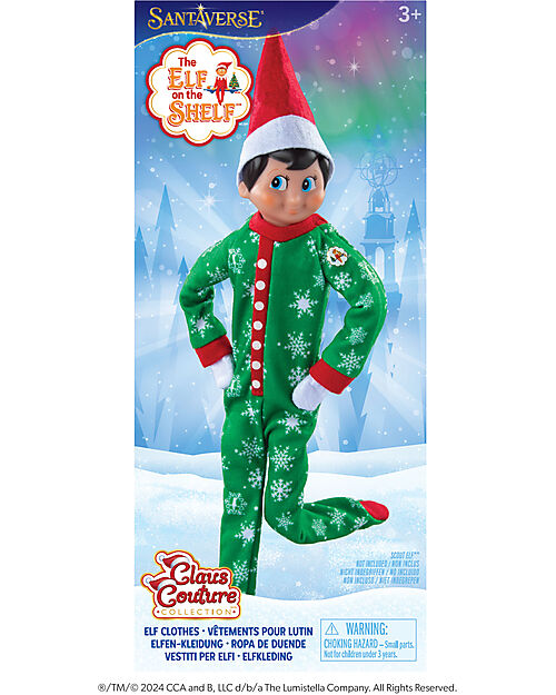 The Elf on The Shelf Green Pajama Accessory for Elf unisex (bambini)