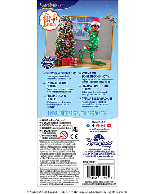 The Elf on The Shelf Green Pajama - Accessory for Elf Puppets