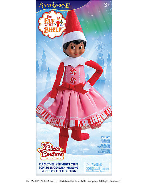 The Elf on The Shelf Pink Dress - Accessory for Elf Puppets