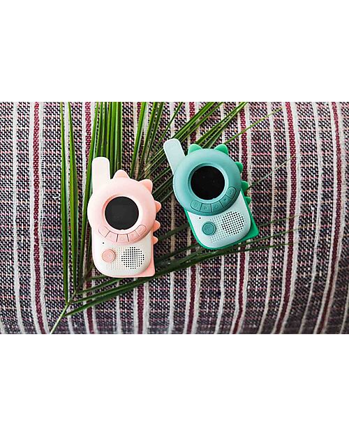The Zoofamily Zoo Walkie Talkie - Dino Green + Dino Pink - from 3 Years Cameras