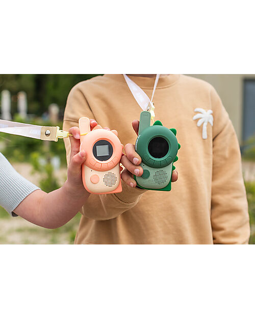 The Zoofamily Zoo Walkie Talkie - Dino Green + Dino Pink - from 3 Years Cameras