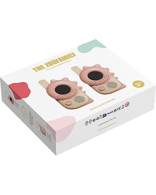 The Zoofamily Zoo Walkie Talkie - Dino Pink - from 3 Years Cameras