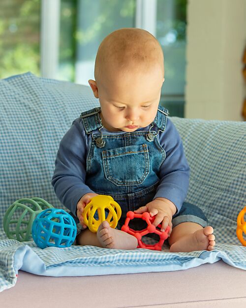 tickit 5 Flexible Sensory Balls - Food-Grade Silicone - Stimulates Creativity Teethers
