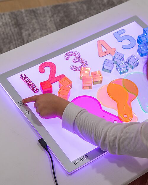 tickit A3 LED Colour Change Light Panel - 46 x 34 cm - Stimulates Fun and Sensory Knowledge Sensory Games_