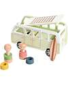 tickit Adventure Camper - Natural and Light Green - Wood - from 3 Years Wooden Toy Cars, Trains & Trucks