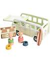 tickit Adventure Camper - Natural and Light Green - Wood - from 3 Years Wooden Toy Cars, Trains & Trucks