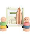 tickit Adventure Camper - Natural and Light Green - Wood - from 3 Years Wooden Toy Cars, Trains & Trucks