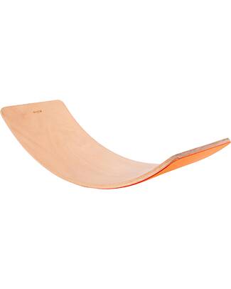 tickit Balance Board - Orange Felt - Wooden - Fun and Exercise for Young and Old Balance Toys_