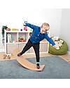 tickit Balance Board - Orange Felt - Wooden - Fun and Exercise for Young and Old Balance Toys_