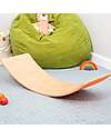 tickit Balance Board - Orange Felt - Wooden - Fun and Exercise for Young and Old Balance Toys_