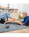 tickit Balance Board - Orange Felt - Wooden - Fun and Exercise for Young and Old Balance Toys_