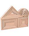 tickit Beech Wood Architect Set - Natural - 28 Pieces - 12m+ Wooden Blocks and Construction Sets