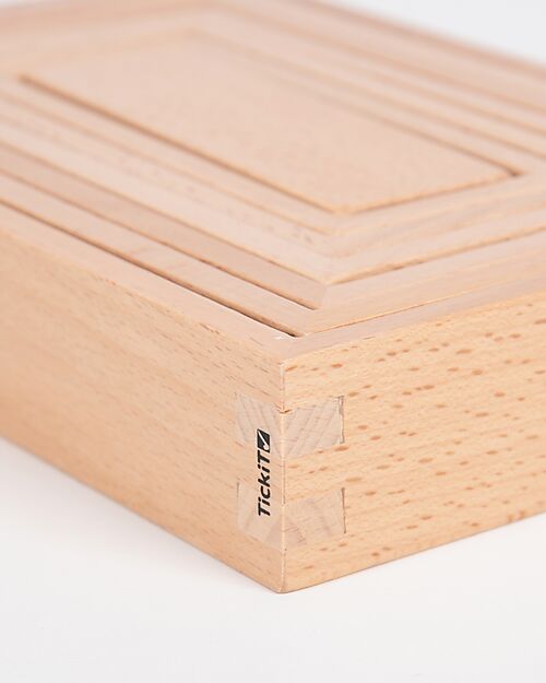 tickit Beech Wood Architect Set - Natural - 28 Pieces - 12m+ Wooden Blocks and Construction Sets