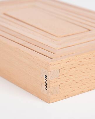 tickit Beech Wood Architect Set - Natural - 28 Pieces - 12m+ Wooden Blocks and Construction Sets