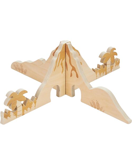 tickit Discovery Jurassic Dividers - Natural - Wood - from 3 Years Sensory Games_