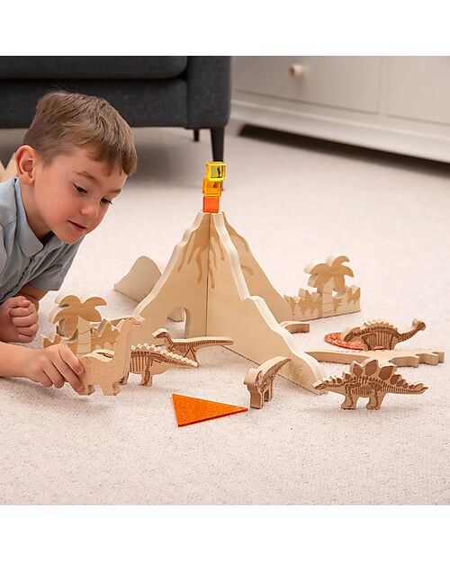 tickit Discovery Jurassic Dividers - Natural - Wood - from 3 Years Sensory Games_